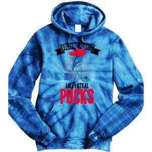 Happy Valentines Day Roses Date Night Flowers Love Hockey Meaningful Gift Tie Dye Hoodie