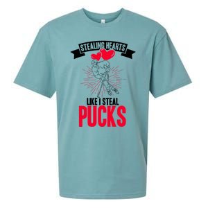 Happy Valentines Day Roses Date Night Flowers Love Hockey Meaningful Gift Sueded Cloud Jersey T-Shirt