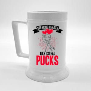 Happy Valentines Day Roses Date Night Flowers Love Hockey Meaningful Gift Beer Stein