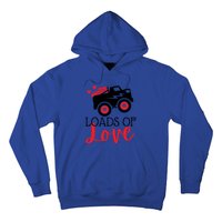 Happy Valentines Day Monster Truck Loads Of Love Funny Gift Hoodie