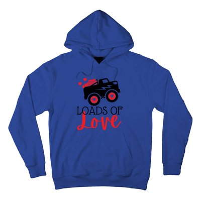 Happy Valentines Day Monster Truck Loads Of Love Funny Gift Hoodie