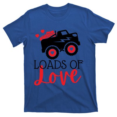 Happy Valentines Day Monster Truck Loads Of Love Funny Gift T-Shirt