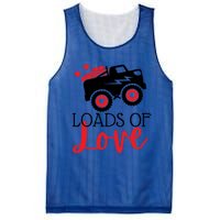 Happy Valentines Day Monster Truck Loads Of Love Funny Gift Mesh Reversible Basketball Jersey Tank