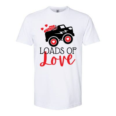 Happy Valentines Day Monster Truck Loads Of Love Funny Gift Softstyle CVC T-Shirt