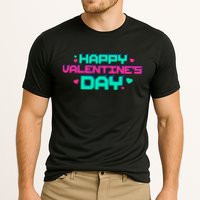 Happy Valentines Day Retro Neon Gift Cooling Performance Crew T-Shirt