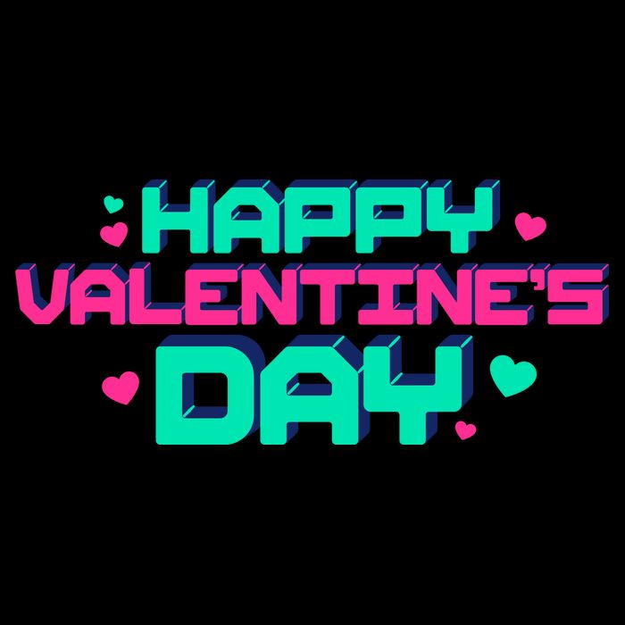Happy Valentines Day Retro Neon Gift Cooling Performance Crew T-Shirt