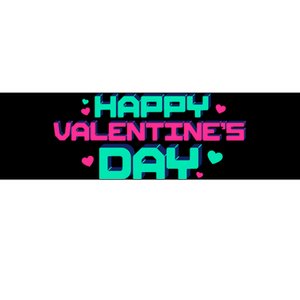 Happy Valentines Day Retro Neon Gift Bumper Sticker