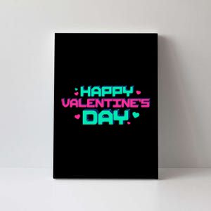 Happy Valentines Day Retro Neon Gift Canvas