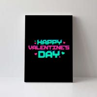 Happy Valentines Day Retro Neon Gift Canvas