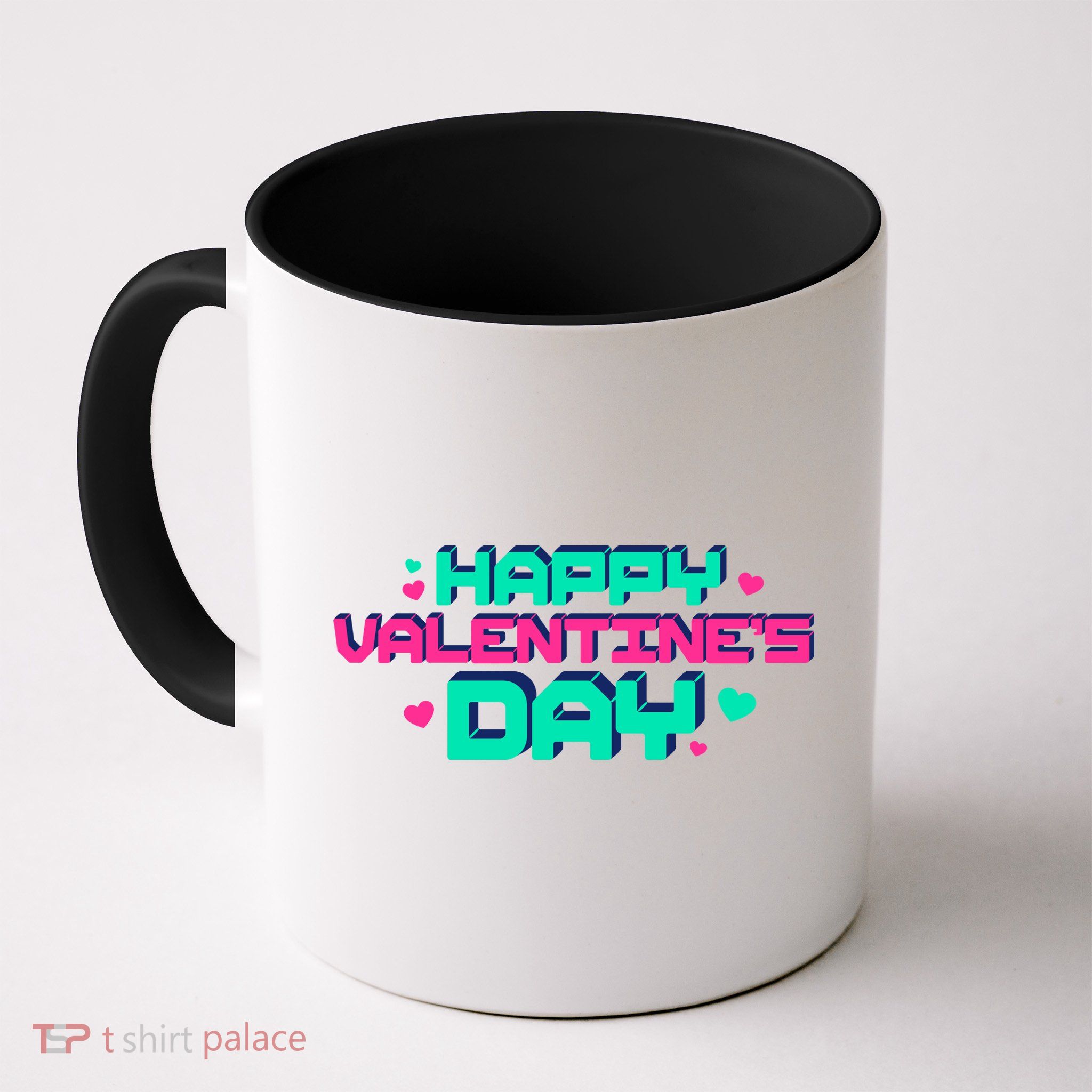 Happy Valentines Day Retro Neon Gift Mug