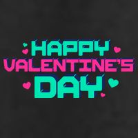 Happy Valentines Day Retro Neon Gift 11oz C Handle Ceramic Mug