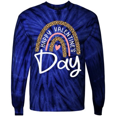 Happy Valentine's Day Tie-Dye Long Sleeve Shirt