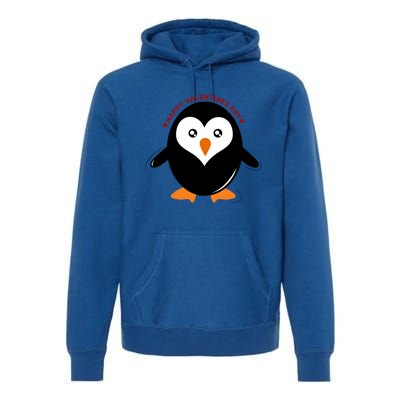 Happy Valentines Day Penguin Love Gift Premium Hoodie