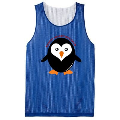 Happy Valentines Day Penguin Love Gift Mesh Reversible Basketball Jersey Tank