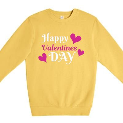 Happy Valentine's Day Premium Crewneck Sweatshirt