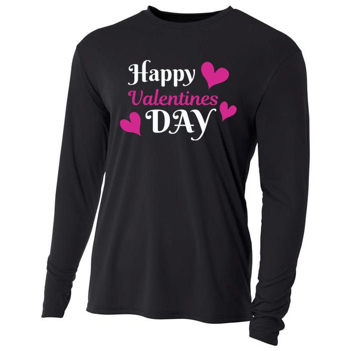 Happy Valentine's Day Cooling Performance Long Sleeve Crew