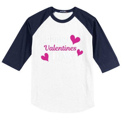 Happy Valentine's Day Baseball Sleeve Shirt