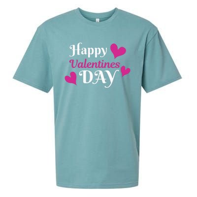 Happy Valentine's Day Sueded Cloud Jersey T-Shirt