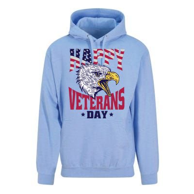 Happy Veterans Day Eagle Unisex Surf Hoodie