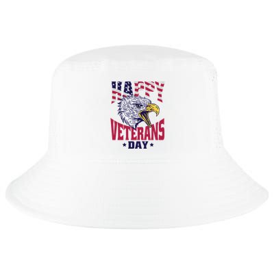 Happy Veterans Day Eagle Cool Comfort Performance Bucket Hat