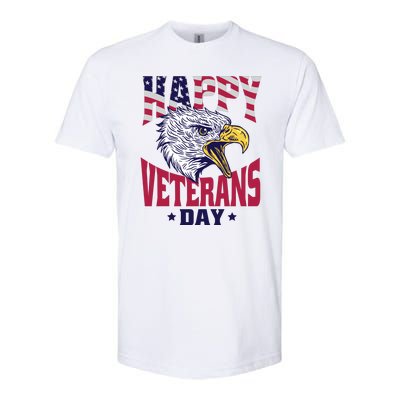 Happy Veterans Day Eagle Softstyle® CVC T-Shirt