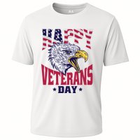 Happy Veterans Day Eagle Cooling Performance Crew T-Shirt
