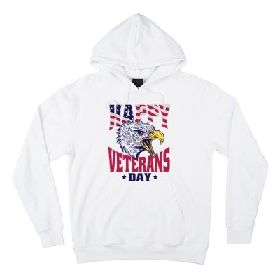 Happy Veterans Day Eagle Hoodie