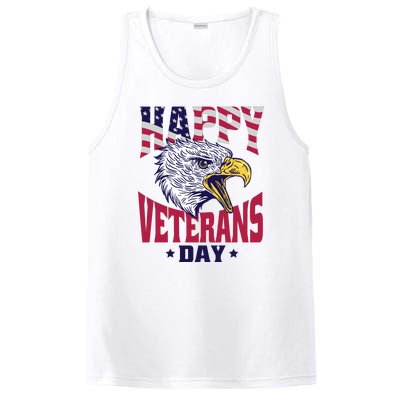 Happy Veterans Day Eagle PosiCharge Competitor Tank