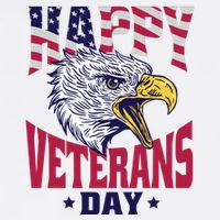 Happy Veterans Day Eagle Trucker Hat
