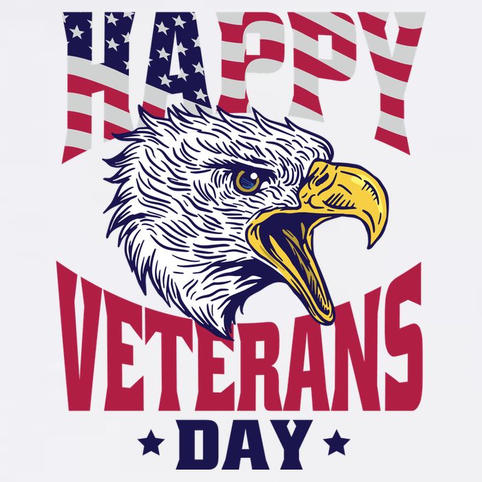 Happy Veterans Day Eagle Trucker Hat
