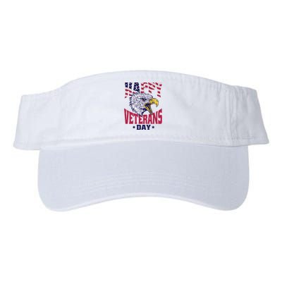 Happy Veterans Day Eagle Valucap Bio-Washed Visor