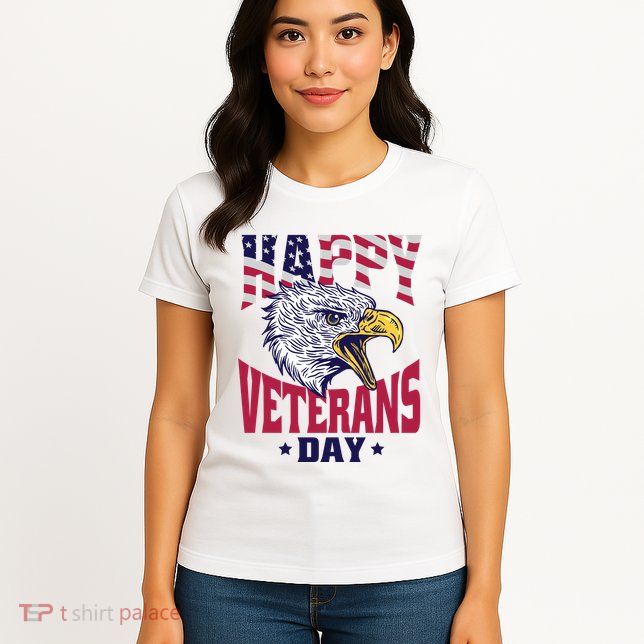 Happy Veterans Day Eagle Women's T-Shirt