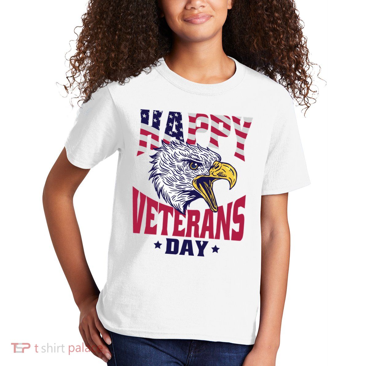 Happy Veterans Day Eagle Kids T-Shirt