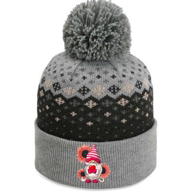 Happy Valentine's Day Gnome Sunflower The Baniff Cuffed Pom Beanie