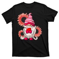 Happy Valentine's Day Gnome Sunflower T-Shirt