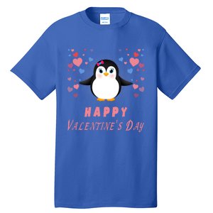 Happy Valentine's Day Cute Penguin Lovers Gift Tall T-Shirt