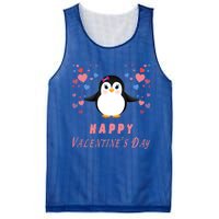 Happy Valentine's Day Cute Penguin Lovers Gift Mesh Reversible Basketball Jersey Tank