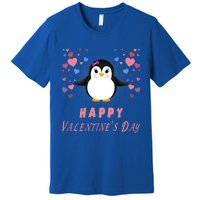 Happy Valentine's Day Cute Penguin Lovers Gift Premium T-Shirt