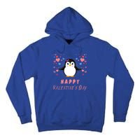 Happy Valentine's Day Cute Penguin Lovers Gift Tall Hoodie