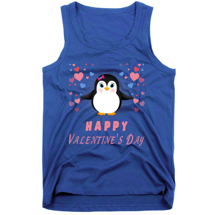 Happy Valentine's Day Cute Penguin Lovers Gift Tank Top