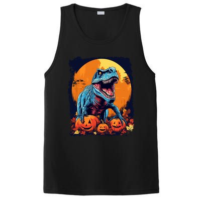 Halloween Vintage Dinosaur Trex Gift PosiCharge Competitor Tank