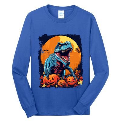 Halloween Vintage Dinosaur Trex Gift Tall Long Sleeve T-Shirt