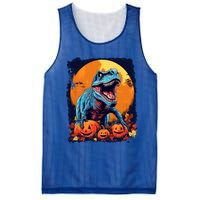 Halloween Vintage Dinosaur Trex Gift Mesh Reversible Basketball Jersey Tank