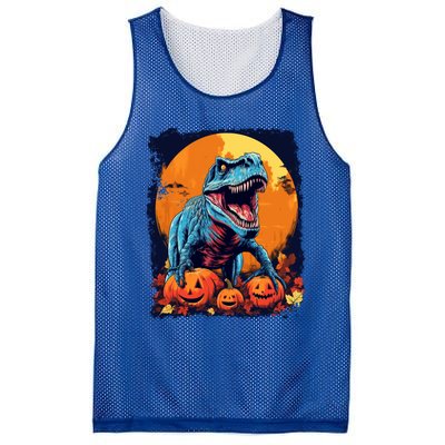 Halloween Vintage Dinosaur Trex Gift Mesh Reversible Basketball Jersey Tank