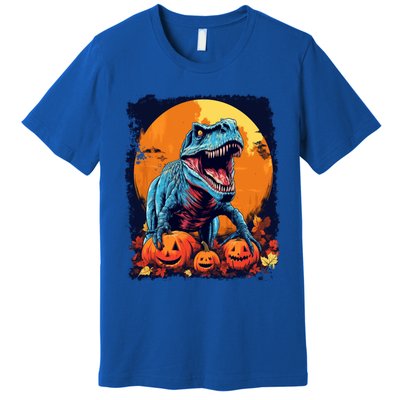 Halloween Vintage Dinosaur Trex Gift Premium T-Shirt