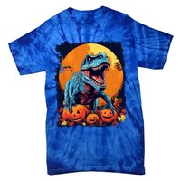 Halloween Vintage Dinosaur Trex Gift Tie-Dye T-Shirt