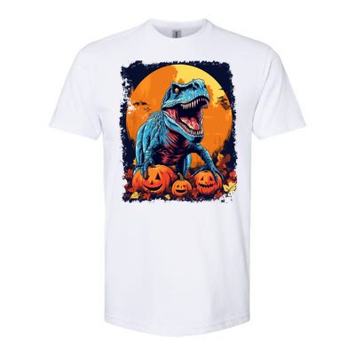 Halloween Vintage Dinosaur Trex Gift Softstyle CVC T-Shirt