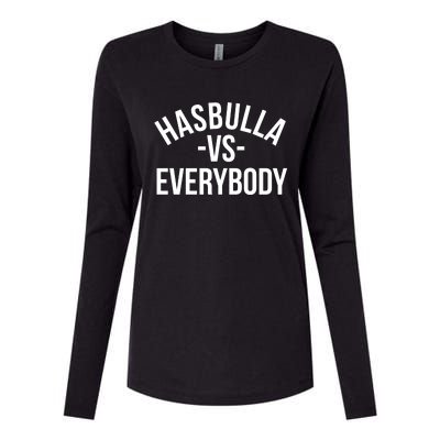 Hasbulla Vs Everybody Womens Cotton Relaxed Long Sleeve T-Shirt