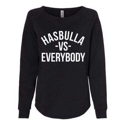 Hasbulla Vs Everybody Womens California Wash Sweatshirt