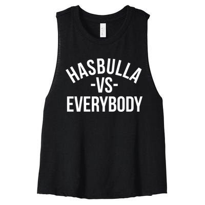 Hasbulla Vs Everybody Women's Racerback Cropped Tank